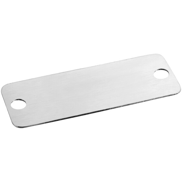 A silver rectangular Avantco Gateway cover plate with holes.