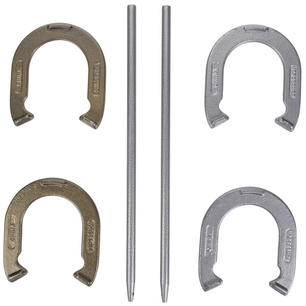 A Triumph Steel Horseshoe Set with tools.