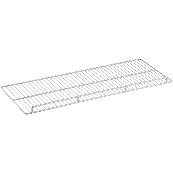 A metal rack for a ServIt heated display case on a white background.