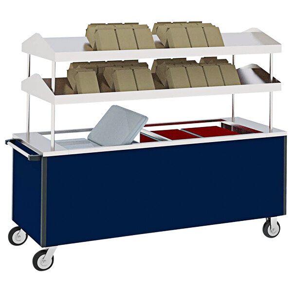 Lakeside 159518 LunchTime 65" Meal Transport Kiosk Food Cart