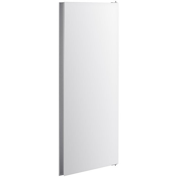 An Avantco solid door with a metal frame on a white background.