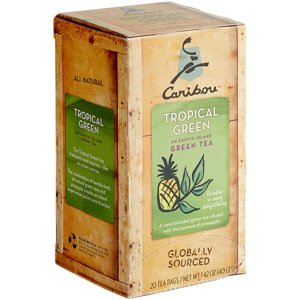 Caribou Tropical Green Tea Bags 20/Box