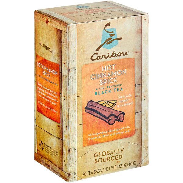 Caribou Hot Cinnamon Spice Tea Bags 20/Box
