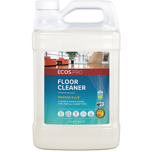 ECOS Pro PL9295/04 1 Gallon Orange Plus Scented Floor Cleaner 4/Case