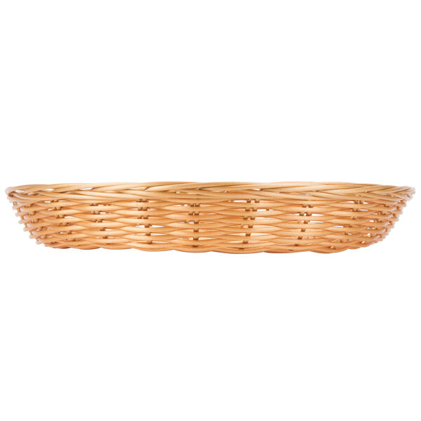 11" x 1 1/2" Round Wicker Bread Basket