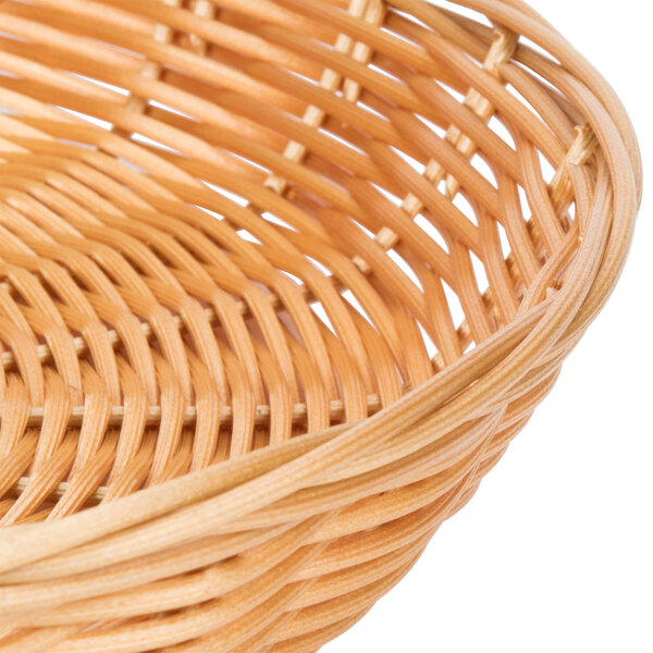11" x 1 1/2" Round Wicker Bread Basket