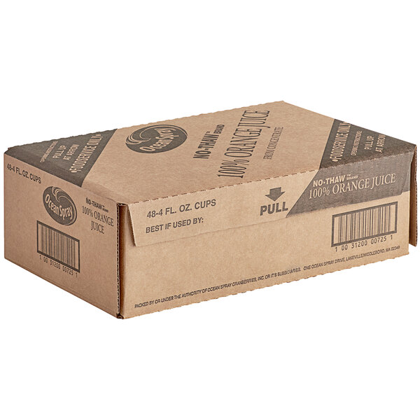 Ocean Spray Orange Juice Cups 4 fl. oz. 48/Case