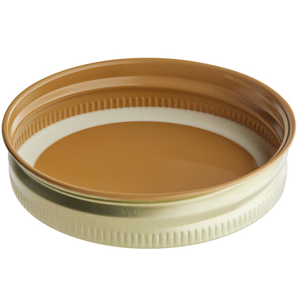 70/450 Gold Metal Lid with Plastisol Liner