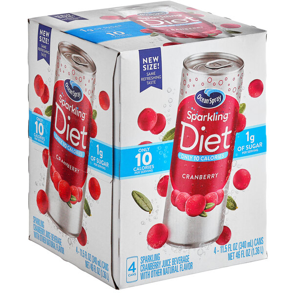 Ocean Spray Diet Sparkling Cranberry Juice Cocktail 11.5 fl. oz. 24/Case