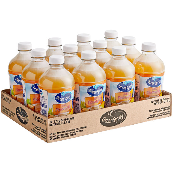 Ocean Spray Pineapple Juice 32 fl. oz. 12/Case