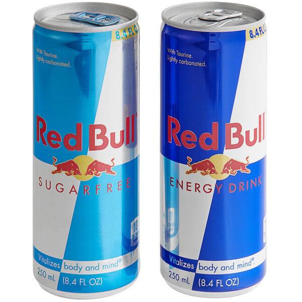 8.4 Variety Energy and oz. - Can fl. Bull 48/Case Drink Free Original Assorted Red Sugar