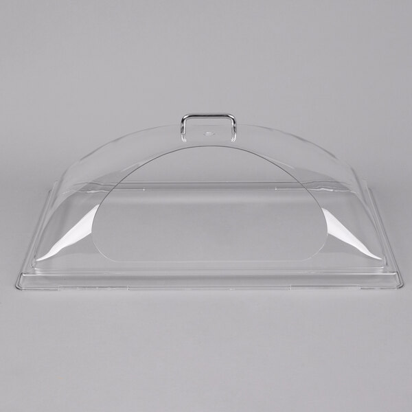 Cambro DD1220SCW Camwear 12" x 20" Clear Dome Display Cover with 1 Side Cut