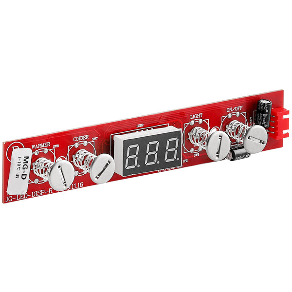 The right panel for an AvaValley PCB touch display with a red circuit board and digital display.