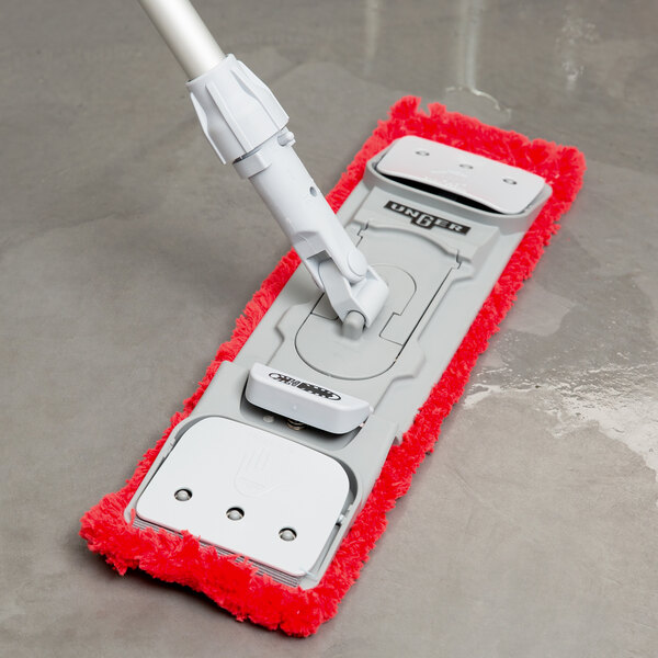 Unger SmartColor MM40R MicroMop 15.0 16" Red Wet / Dry Mop Pad