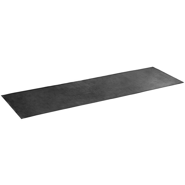 Choice 3' x 10' Black Rubber Ridge-Scraper Top Anti-Slip Safety Mat - 1 ...