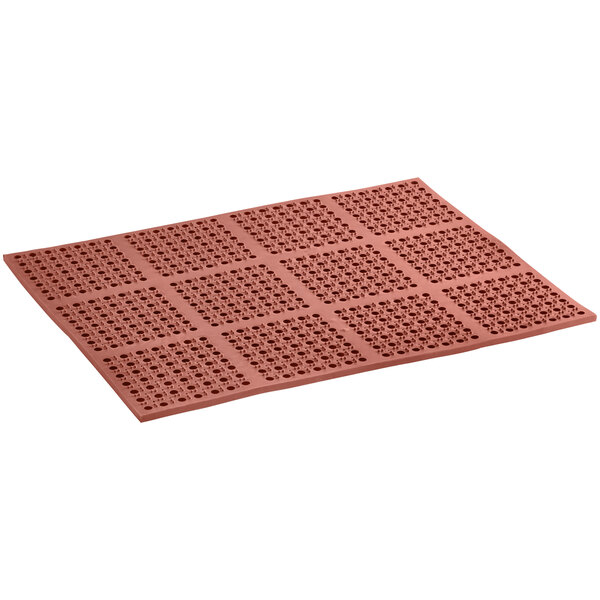 Choice 29" x 39" HeavyDuty Red Rubber Straight Edge GreaseResistant AntiFatigue Floor Mat 7