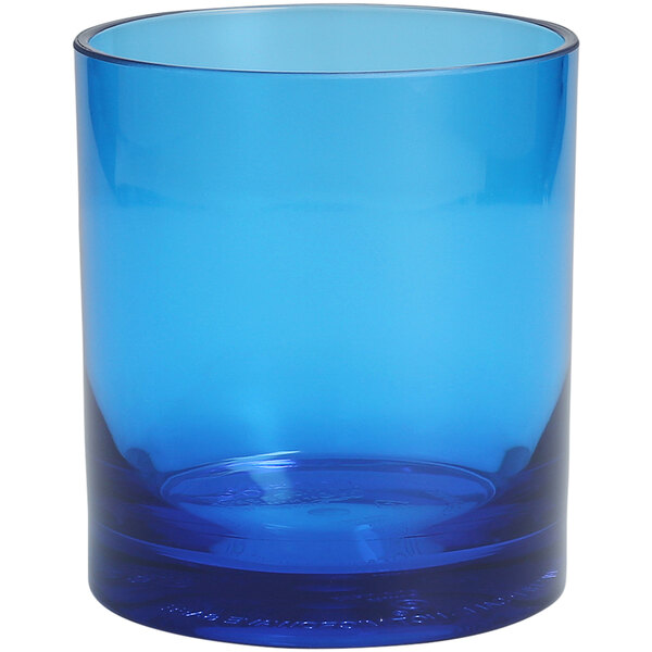 Fortessa Outside 14 oz. Blue Tritan™ Plastic Rocks / Double Old ...
