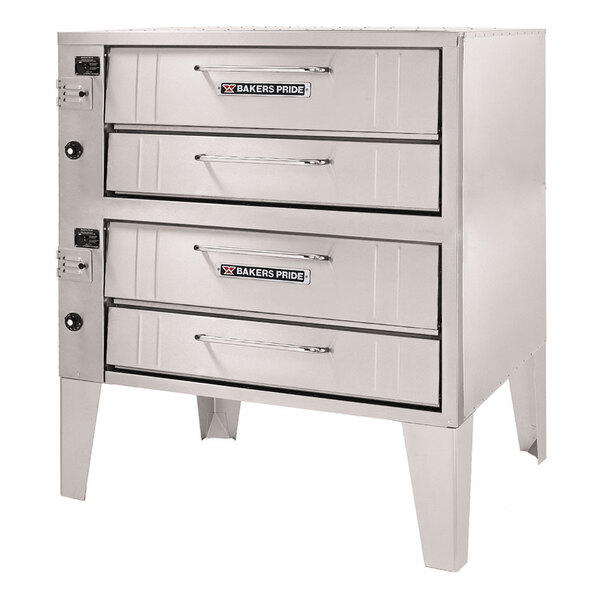 Bakers Pride 4152 Natural Gas Pizza Deck Oven Double Deck 54"