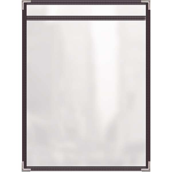A white rectangular object with a black border.