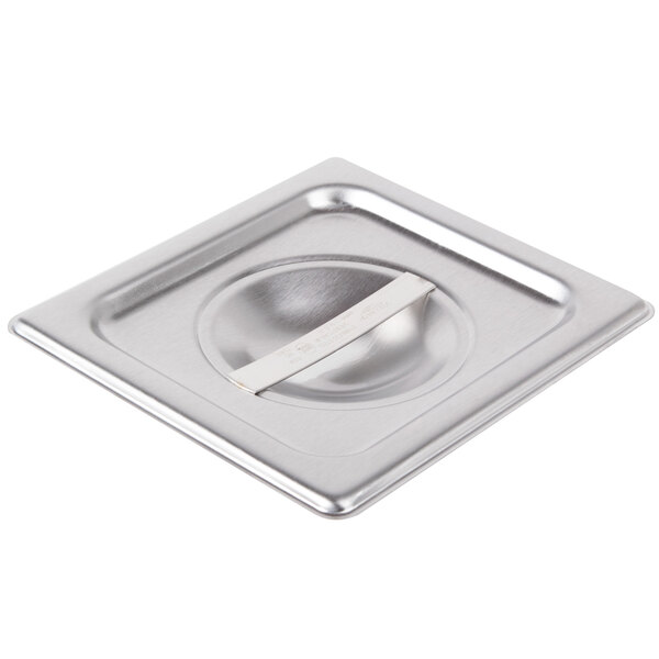 Vollrath 62331 12 11/16 to 12 3/4 Satin Finish Stainless Steel Dome Plate  Cover - 12/Pack