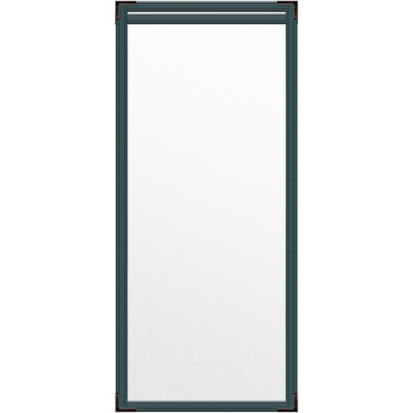 A white rectangular object with a black frame.