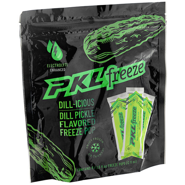 PKL Freeze Dill Pickle Electrolyte Freezer Pops 1.5 fl. oz. 32/Case