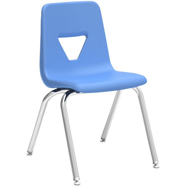 Virco 2000 Series 5th Grade to Adult Sky Blue Classroom Chair with