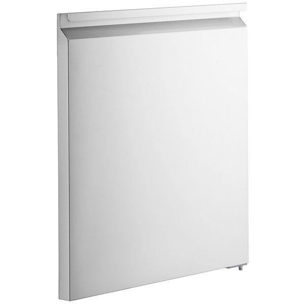 An Avantco white rectangular right hinged door with a black border.