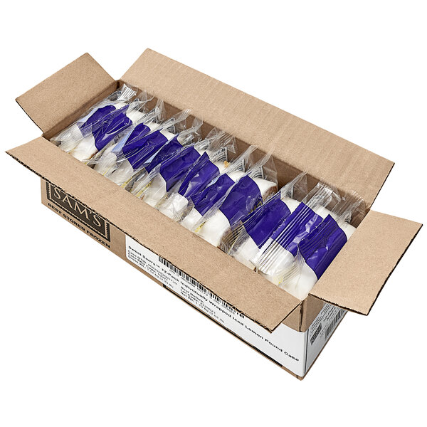 Sweet Sam's Individually Wrapped Iced Lemon Pound Cake 12/Case