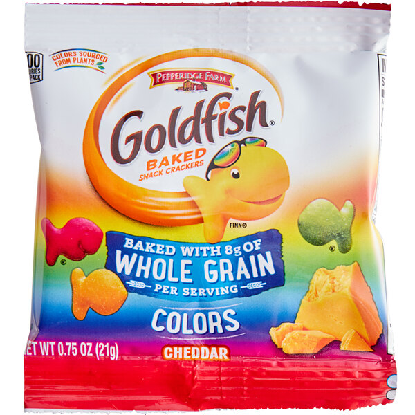 Pepperidge Farm Whole Grain Colors Goldfish 0.75 oz. 300/Case