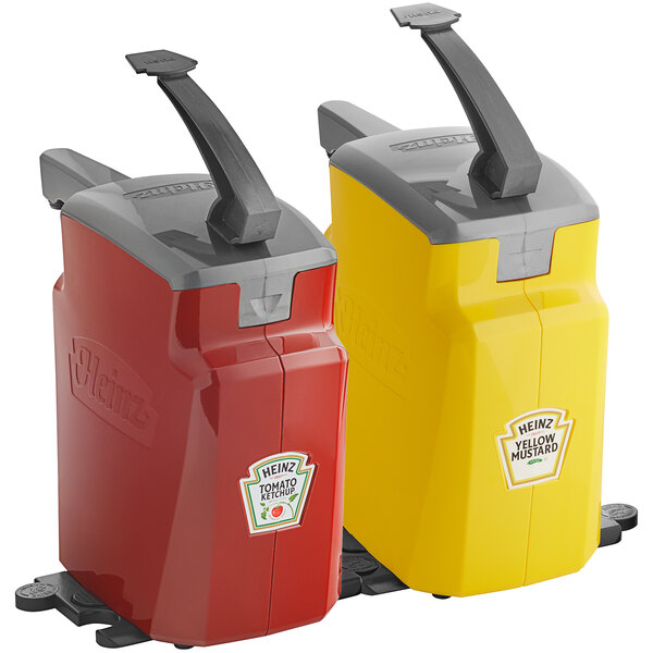 Heinz Keystone 1.5 Gallon Red and Yellow Plastic Countertop Pump