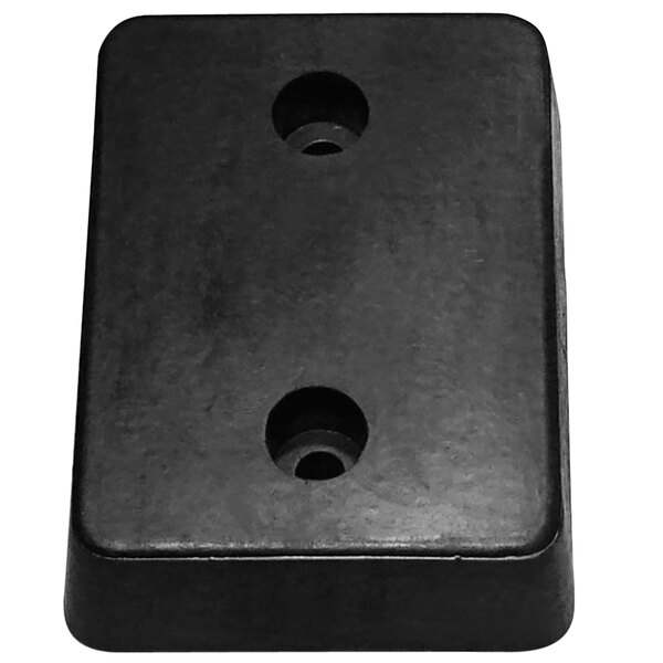R Model Rubber Dock Bumper - Rectangular, 13"L X 12"W X 4"D, 4 Mounting Holes, 75 Durometer