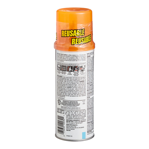DAP Touch 'n Seal 12 oz. Orange Fireblock Flame Resistant Foam Sealant