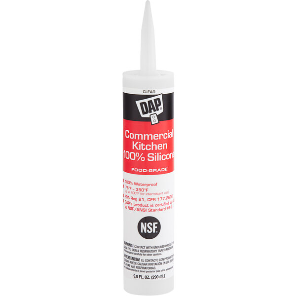 DAP 9.8 oz. Clear Commercial Kitchen 100 Silicone Sealant 70798 08658