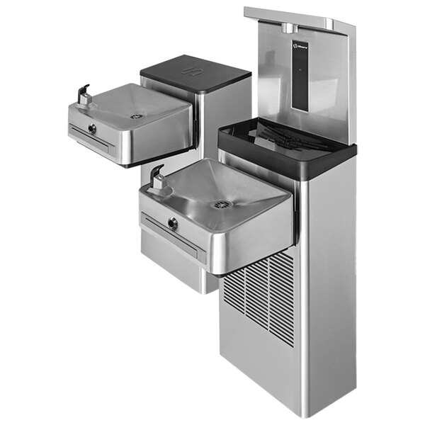 Haws 1212SFH Dual Wall Mount Stainless Steel Filtered Touchless Water