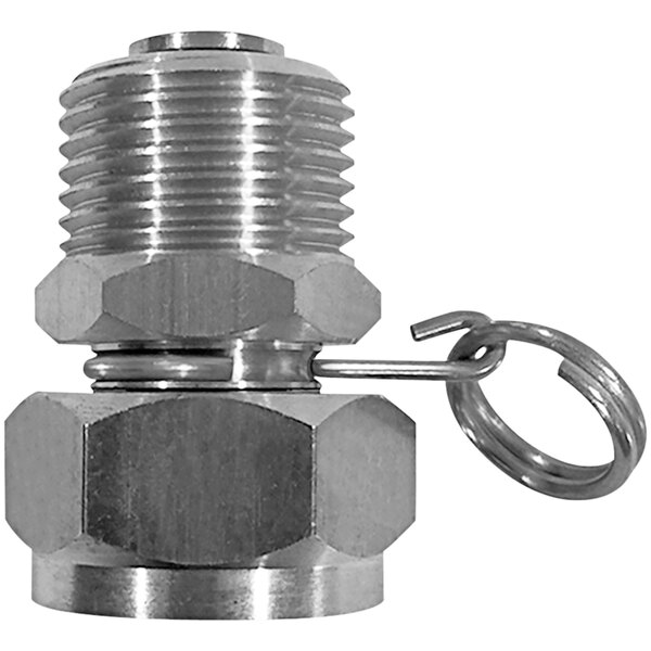 SaniLav N17S Stainless Steel Swivel Hose Adapter with 3/4" FGHT Inlet