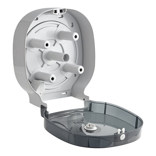 Lavex Black 5 1/4" Four Roll Carousel Toilet Tissue Dispenser