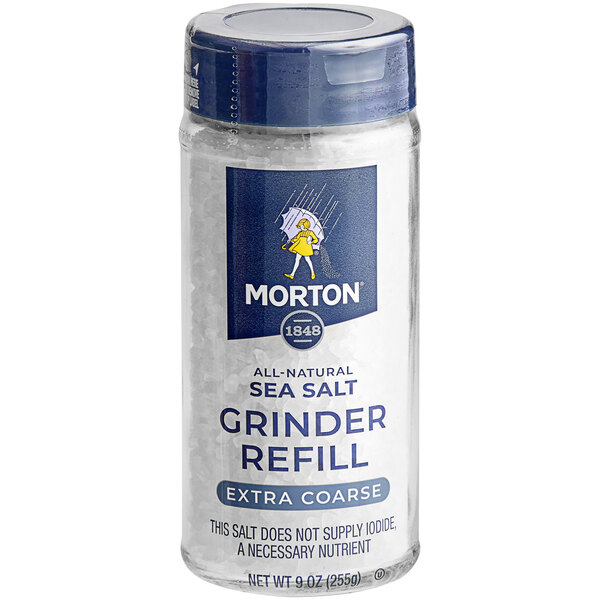 Morton Extra Coarse Sea Salt Grinder Refill 9 oz.