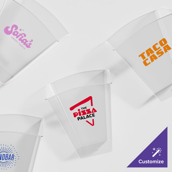 160 oz. Clear Customizable IML Hard Plastic Popcorn Bucket 100/Case