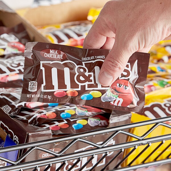 M&Ms Milk Chocolate Candies - White Treat Pack