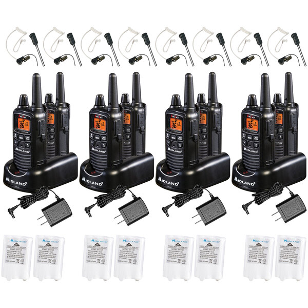 Midland FRS TwoWay Business Radio Bundle LXT600BBX4 8/Pack