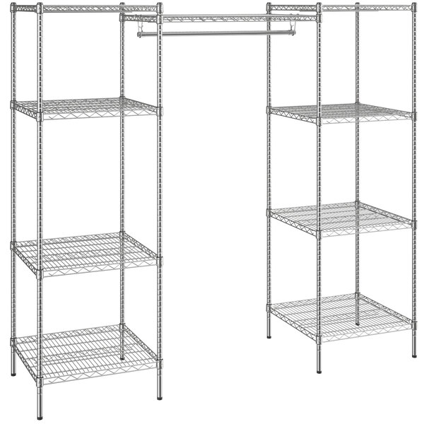 regency-24-x-84-x-74-nsf-chrome-double-garment-rack-kit