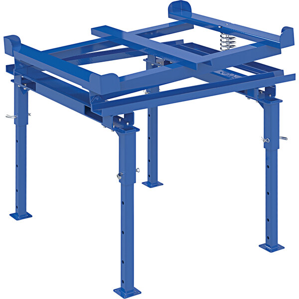 Vestil 48 1 2 X 41 X 15 3 4 Blue Steel Intermediate Bulk Container 
