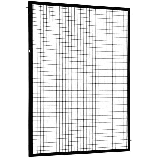 A black grid on a white background.