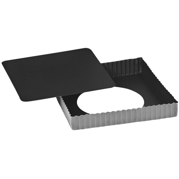 Gobel 9" x 9" x 1" Square NonStick Obsidian Tart Pan with Removable