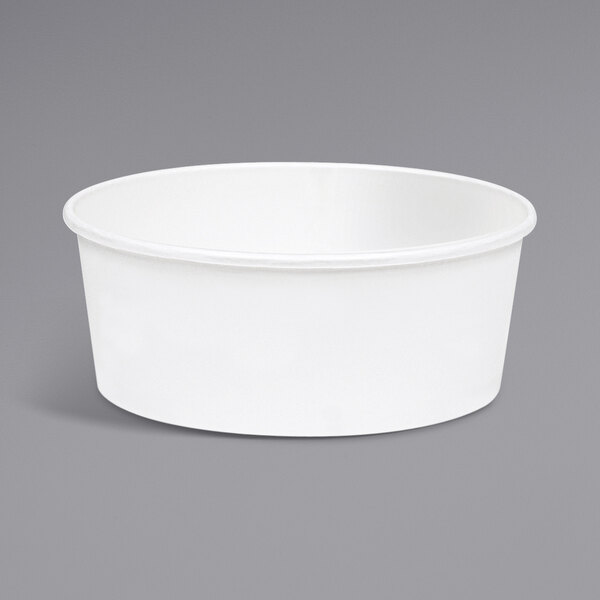 Innopak 54 oz. White PolyCoated Food Bucket 165/Case