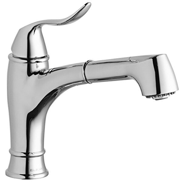 Elkay LKEC1042CR Explore Deck Mount Chrome Bar Faucet with PullOut