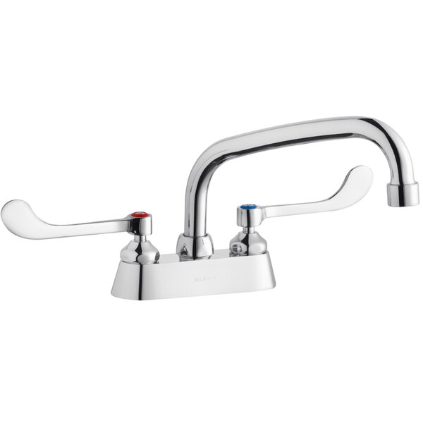 Zurn Elkay LK406AT10T4 Deck Mount Faucet with 4" Centers, 10" Arc Tube