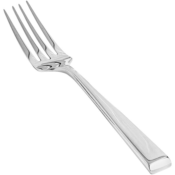 A Front of the House Parker stainless steel dinner fork with a silver handle.