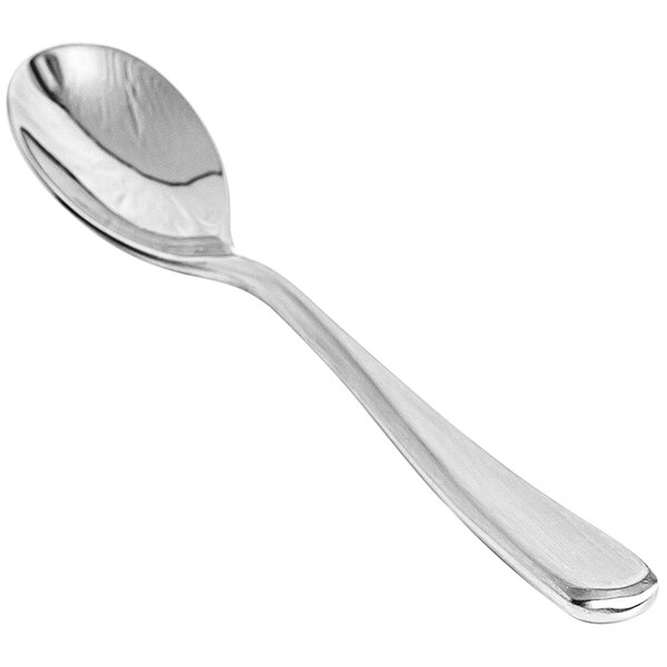 A Front of the House stainless steel dinner/dessert spoon with a duo finish.